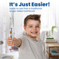 Triple Bristle Kids Sonic Toothbrush  1 Pack  3-Sided Brushing To Clean Teeth And Gums  Dentist Created & Approved  Fun Sticker