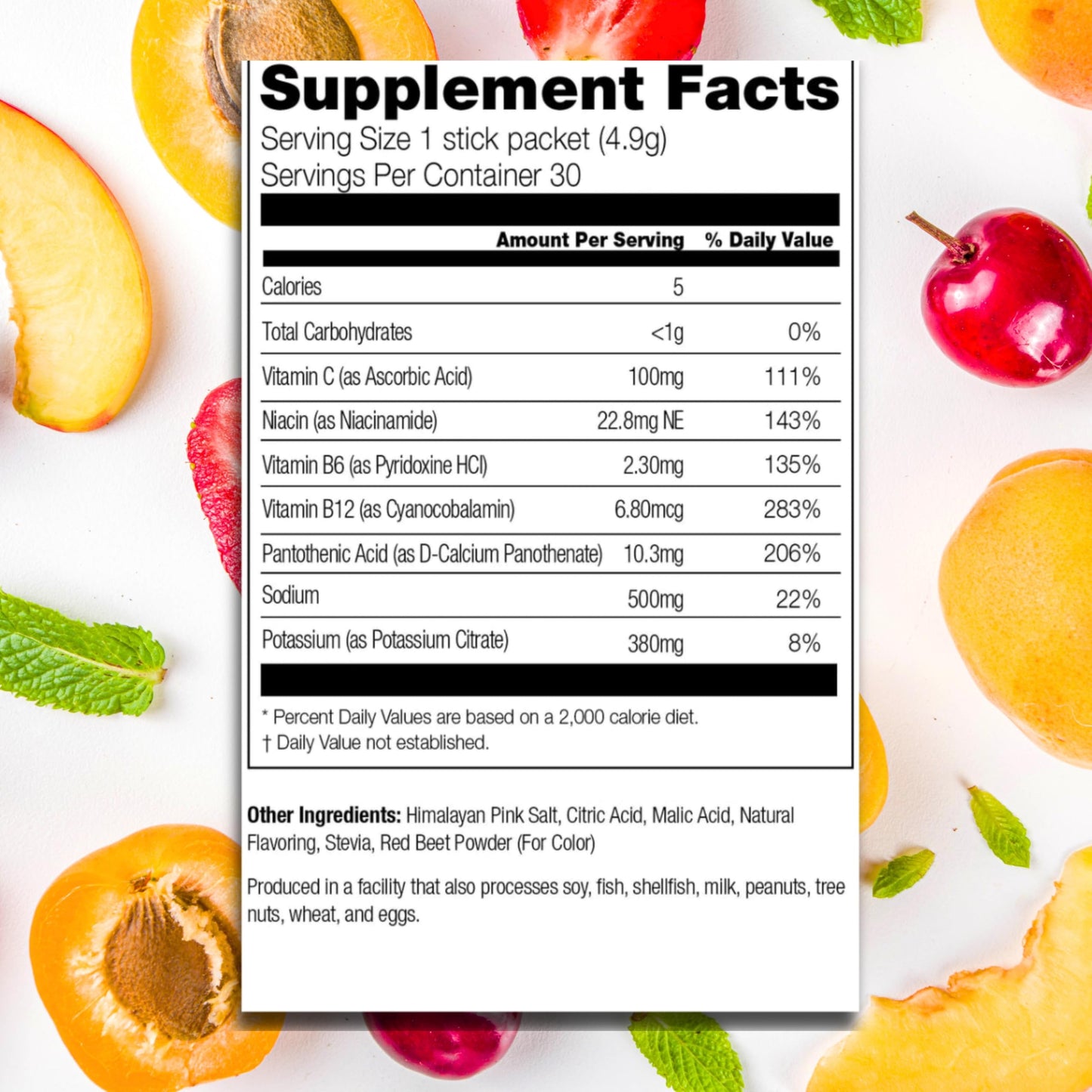 310 Hydrate Wildberry Electrolytes Powder Packets - No Sugar Hydration Packets With Key Vitamins & Minerals - Keto Friendly - Ta
