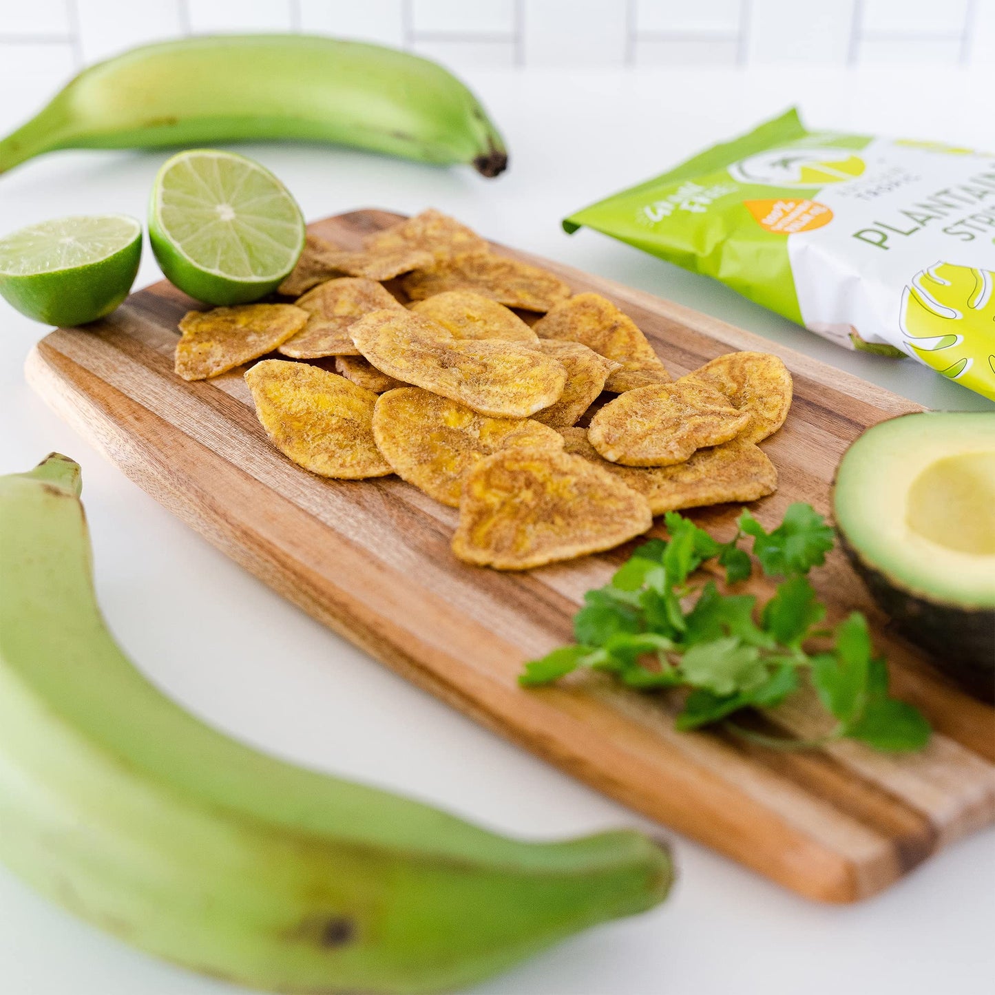 Artisan Tropic Plantain Strips Sea Salt - Vegan, Gluten Free, 8 Pack, 2oz