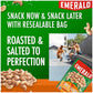 Emerald Nuts, Whole Cashews Roasted & Salted, 5 Oz Resealable Bag (Pack Of 3)