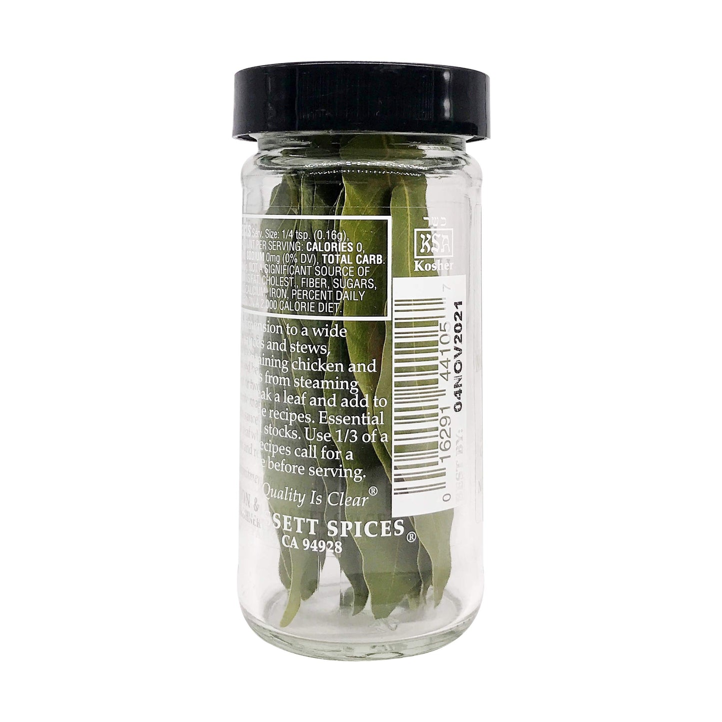Morton & Bassett Bay Leaves, 0.14-Ounce Jar, Flavorful Culinary Herb, Pack of 1