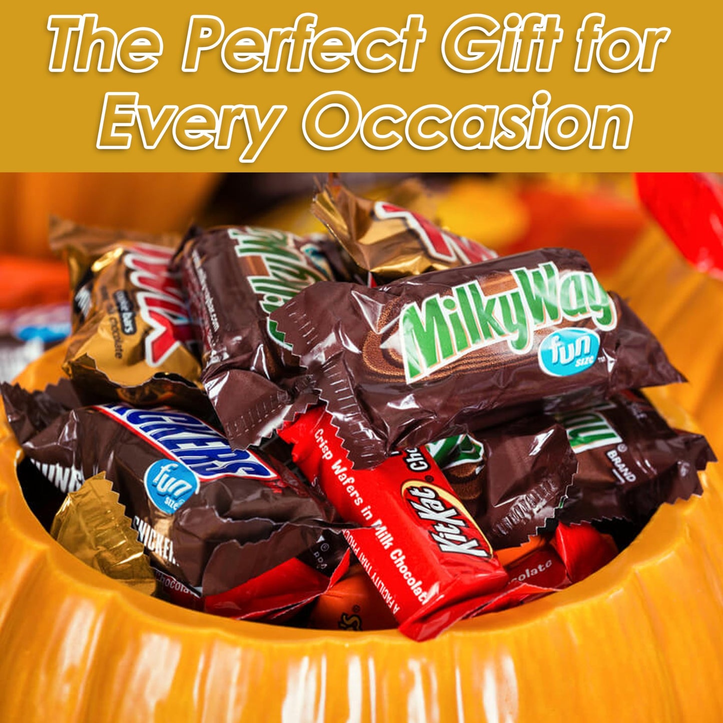 CandyKrave Halloween Assorted Chocolate Candy Variety Pack - 4lb Assorted Bulk Chocolate Candy & Chocolate Gifts - Halloween Cho