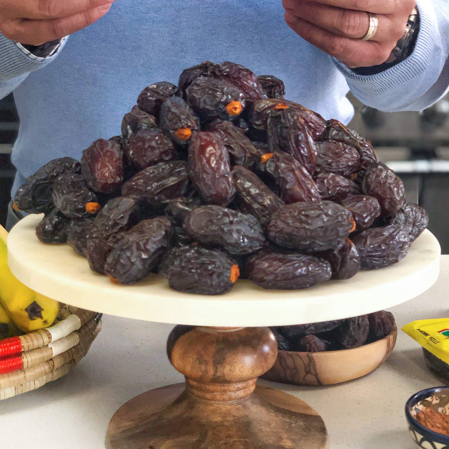Ziyad Medjool Dates, Naturally Sweet Fruit Snack, No Added Sugar, Hand-Picked, 4.4lb Box
