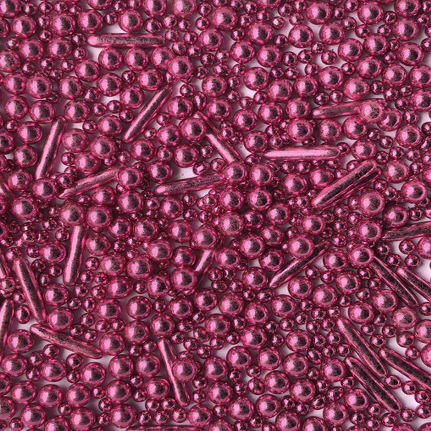 Sprinkles Pink Pearl Sugar Candy Mix Size Baking Cake Decorations Cupcake Toppers Celebrations Shaker Jar Wedding Shower Party (