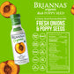 Briannas - Certified Organic & Kosher Dressing Variety Pack - Mango Vinaigrette, Real French Vinaigrette, & Rich Poppy Seed - Ma