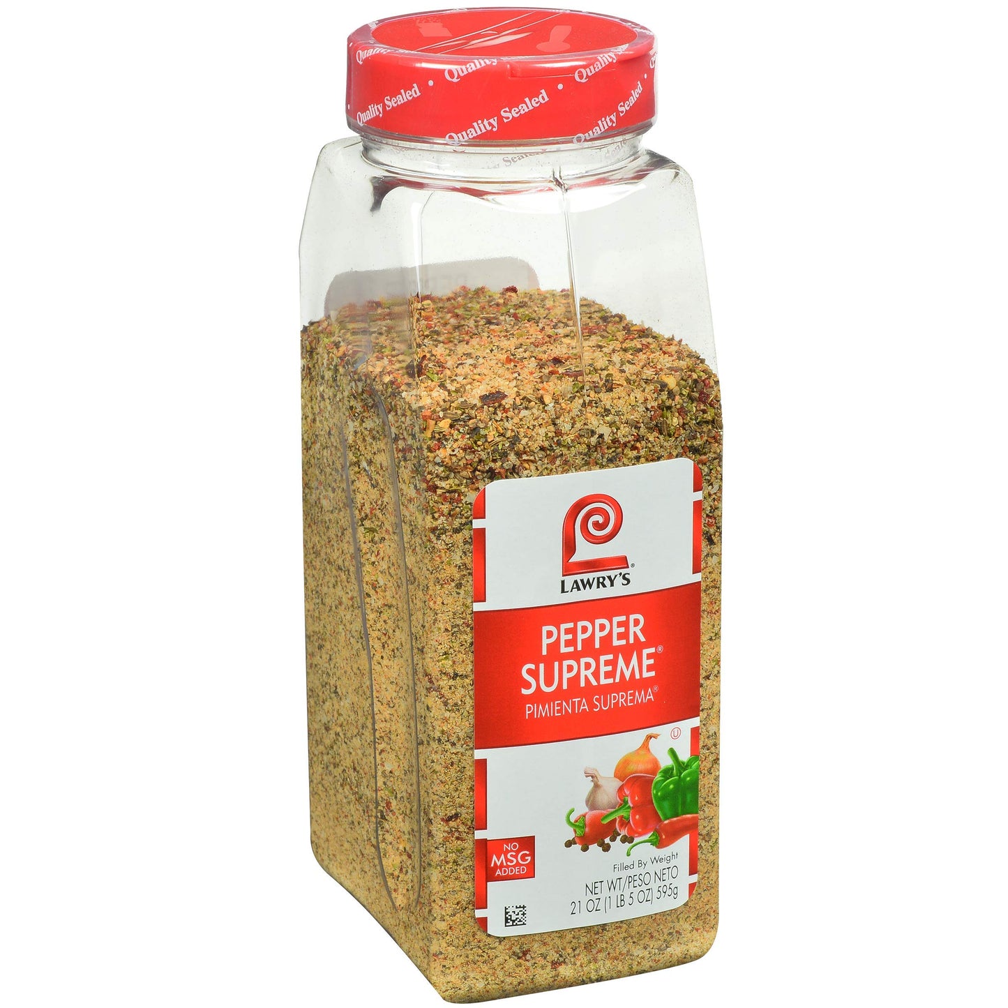 Lawry'S Pepper Supreme Seasoning Blend, 21 Oz - One 21 Ounce Container Of Seven Pepper Seasoning Including Black, White And Red Pepper, Perfect On Steak, Chicken, Eggs, Vegetables And More