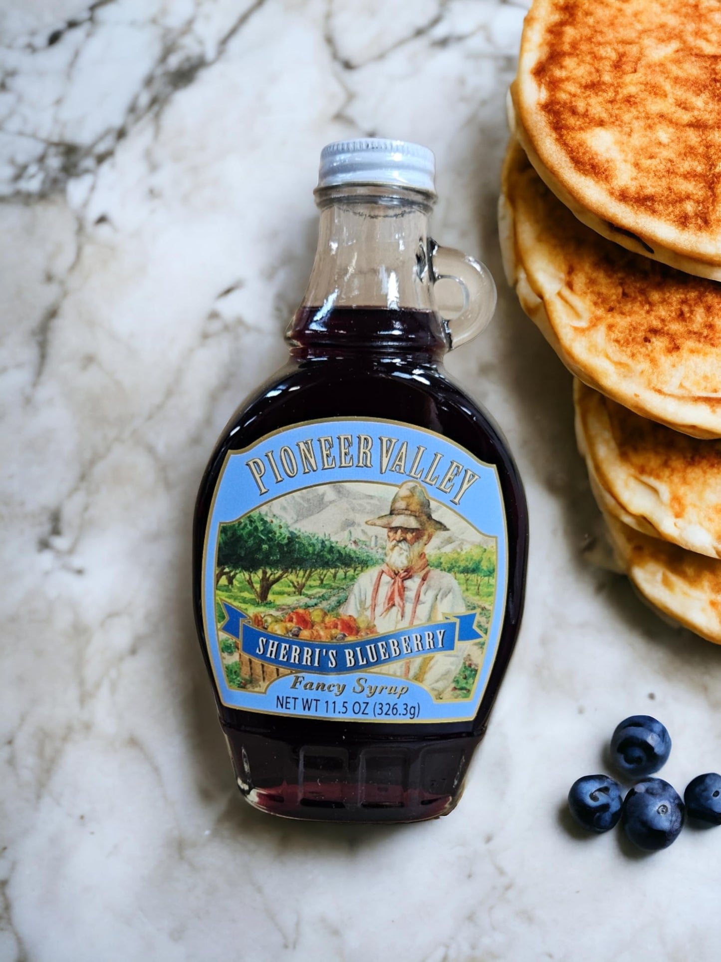 Pioneer Valley Blueberry Pancake Syrup, 11.5 Ounce, Pack of 1