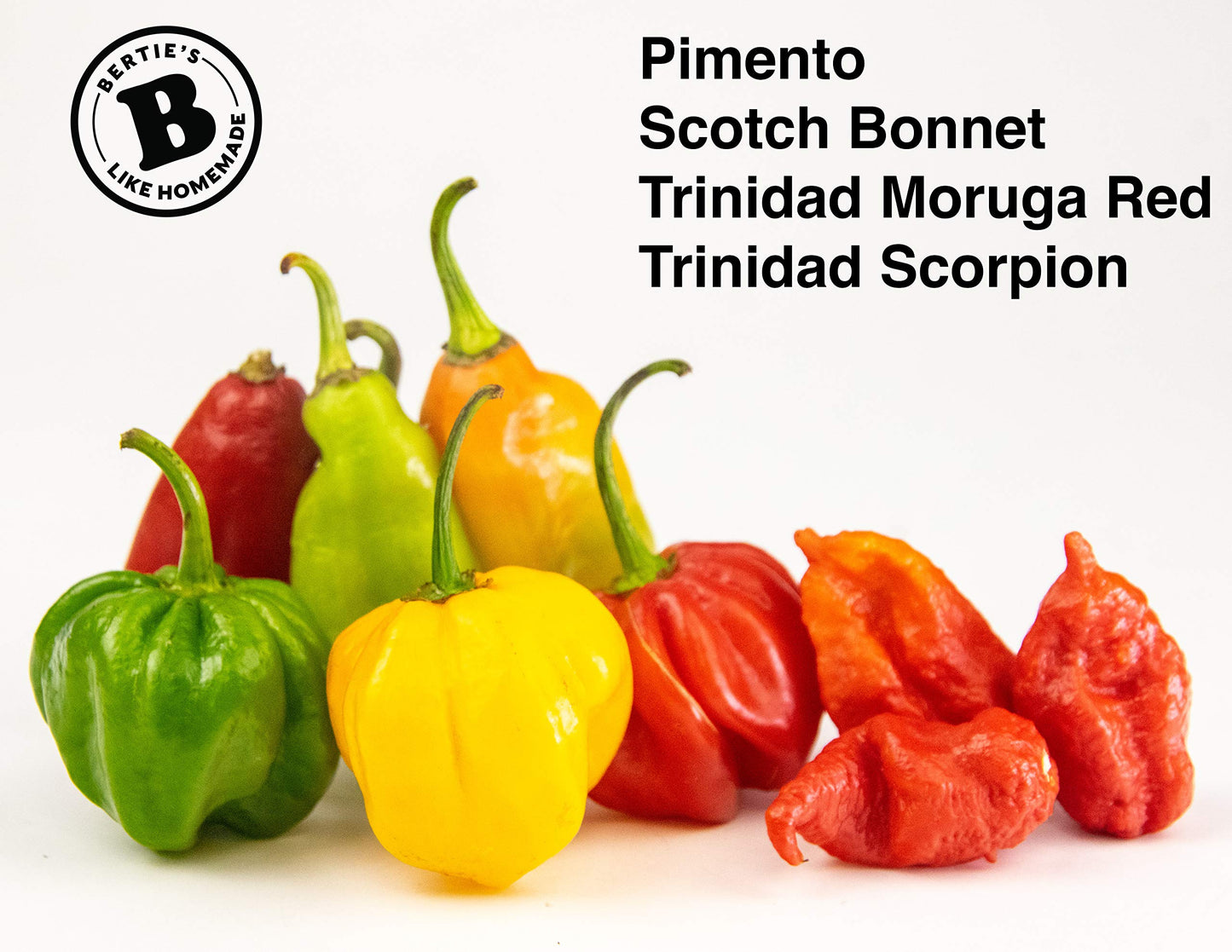 Bertie's Trinidad Pimento Sauce (10 Oz./300ml) | Adds Wonderful Flavour and Aroma Without The Heat to Dish | Perfect To Season M
