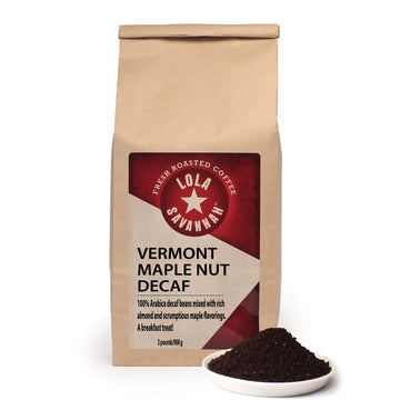 Lola Savannah Vermont Maple Nut Ground Decaf Coffee, 2Lb, 1 Pack