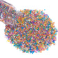 Sentovac Colored Sugar Crystals For Baking Edible Rainbow Coarse Large Crystals Sparkling Sugar Sprinkles For Baking Topping Cak