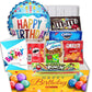 Beyond The Box Birthday Gift Basket - Candy Variety Pack with Happy Birthday Balloon, Snacks & Greeting Card for All Ages