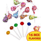 Dum Dums Original Mix Lollipops 1 Lb (80 Pops), Individually Wrapped Hard Candy, Bulk Suckers, Assorted Flavors, Gluten-Free, Pa