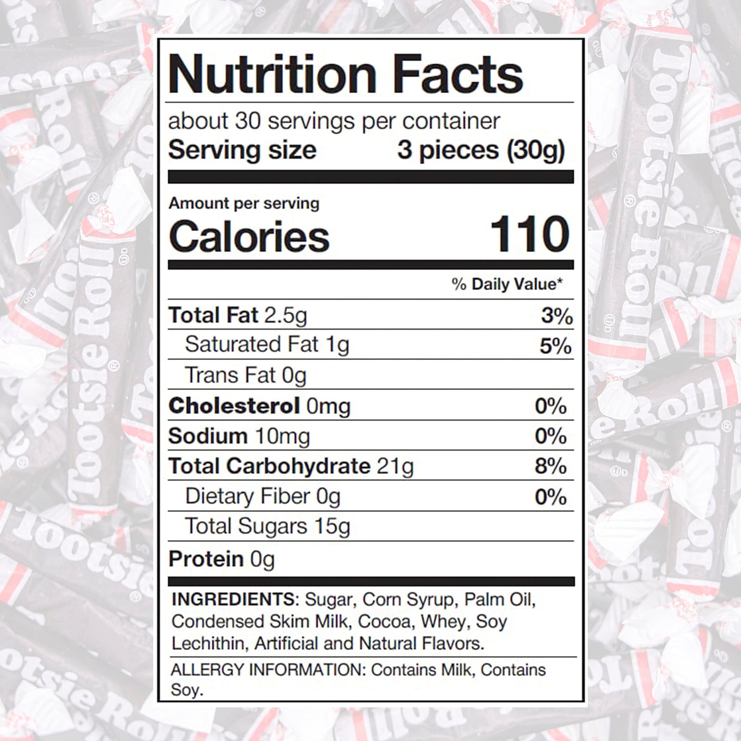 Tootsie Roll Twists Chocolate Candy - 1 Pound | Tootsie Rolls Chocolate Long Individually Wrapped Candy, Bulk Pack