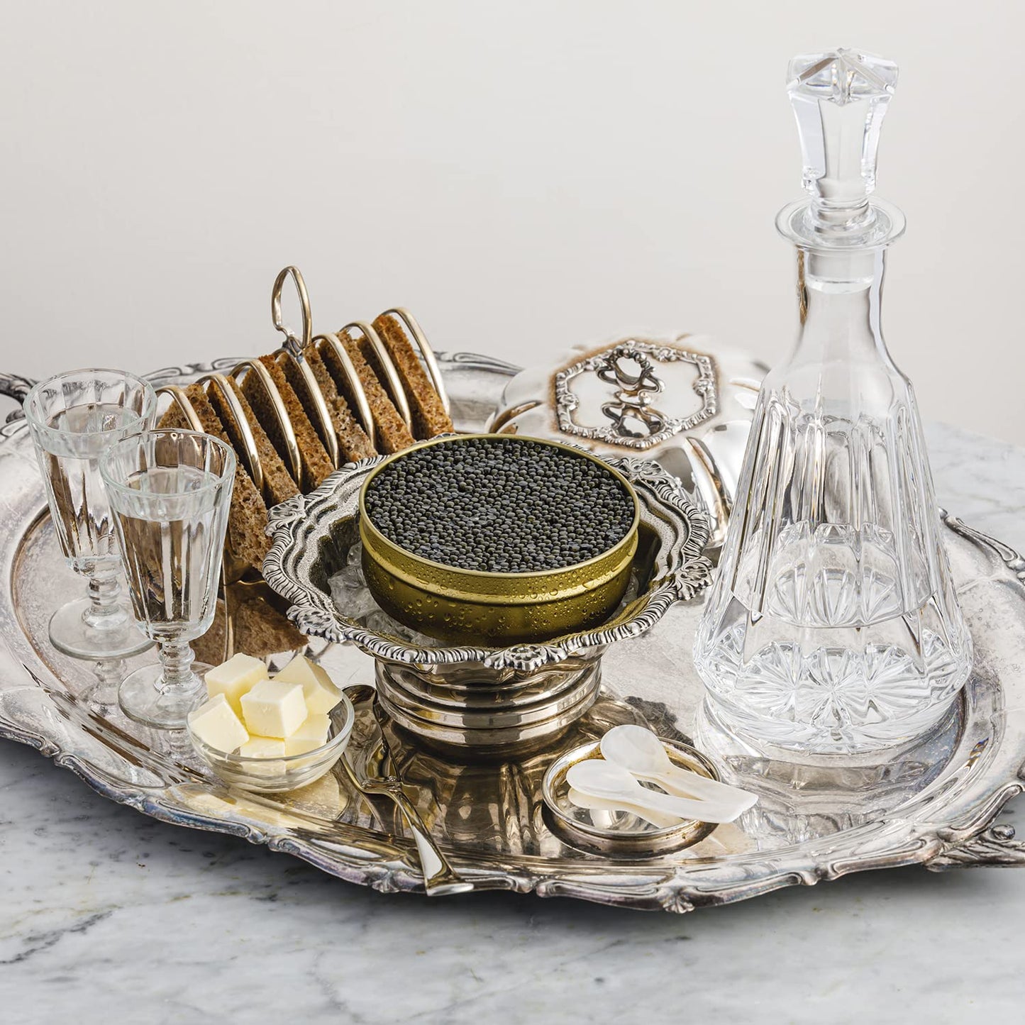 Markys Siberian Sturgeon Caviar - Premium Malossol Black Roe - 5.5 oz - Gourmet Seafood Treat
