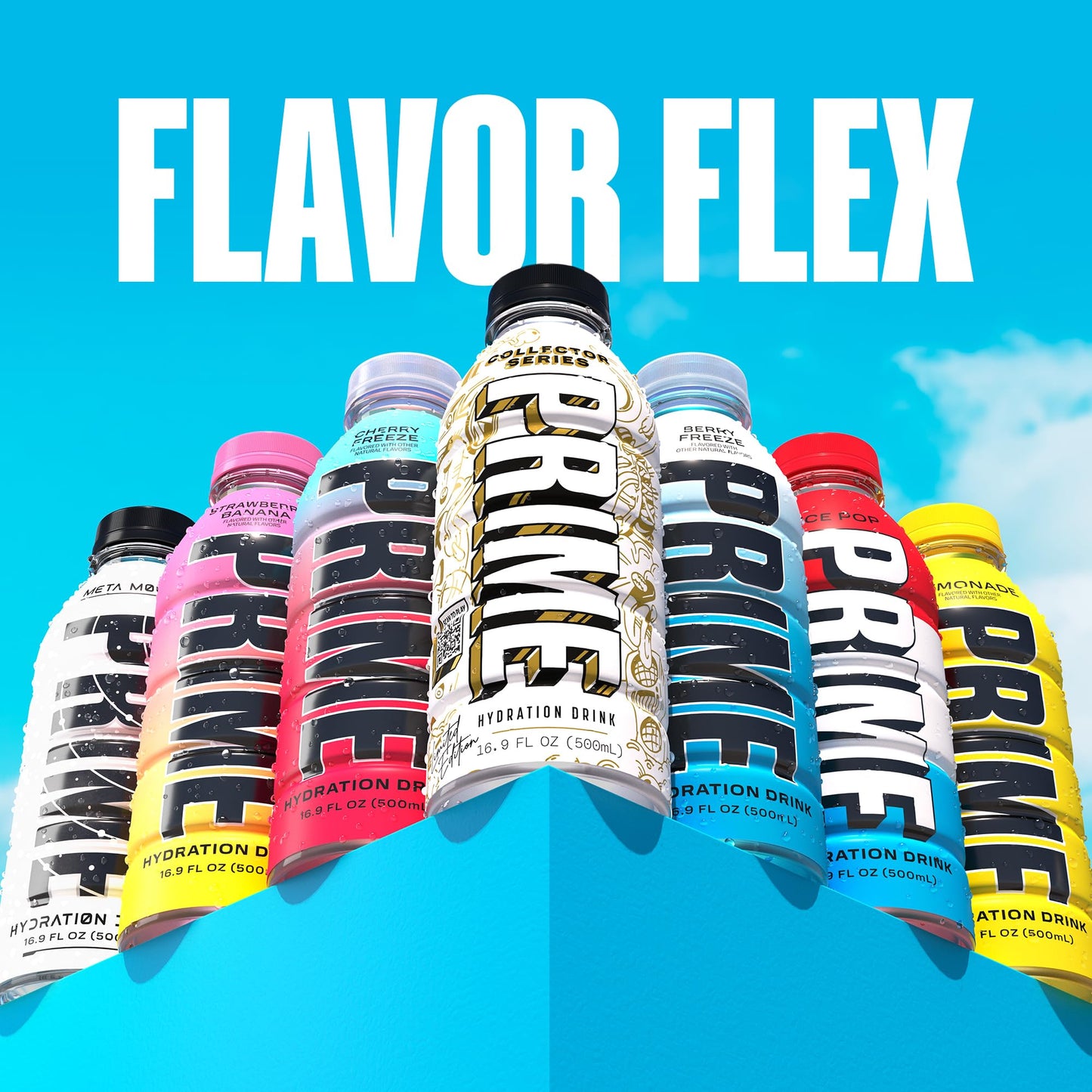 PRIME Hydration Collector Series  Sports Drinks  Electrolyte Enhanced for Replenishing Fluids  250mg BCAAs  B Vitamins  Antioxidants  Low Sugar  16.9 Fl Oz  12 Pack