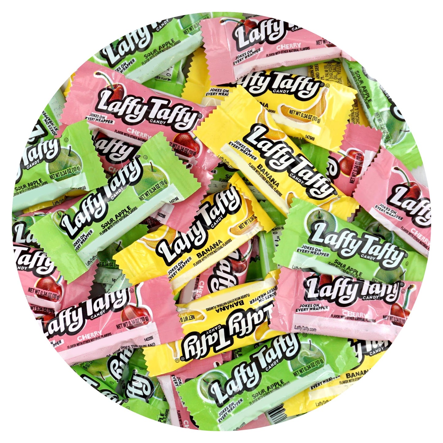 Laffy Taffy Bulk Candy Assortment, 1lb Bulk Bag (Approx. 45 Pieces), Delicious Soft Taffy Candy, Assorted Fruit Flavors, Individ