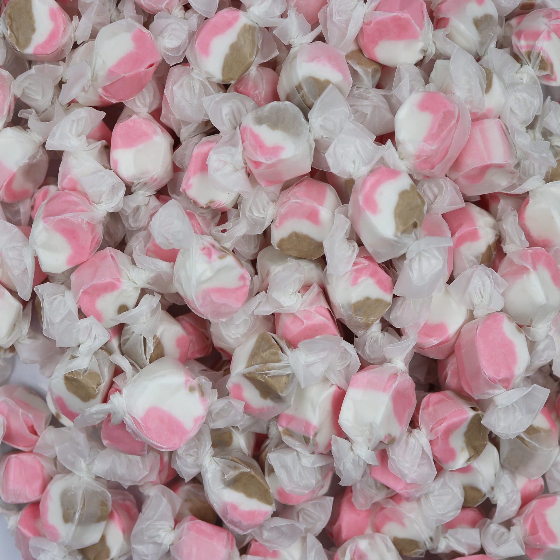 Gourmet Soft and chewy Salt Water Taffy Candy - Individually Wrapped - Bulk bag (Neapolitan, 2 Pound (Pack of 1))