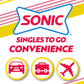 Sonic Singles to Go Powdered Drink Mix  Strawberry Lemonade  6 Sticks per Box  6 Boxes included (36 Sticks Total)