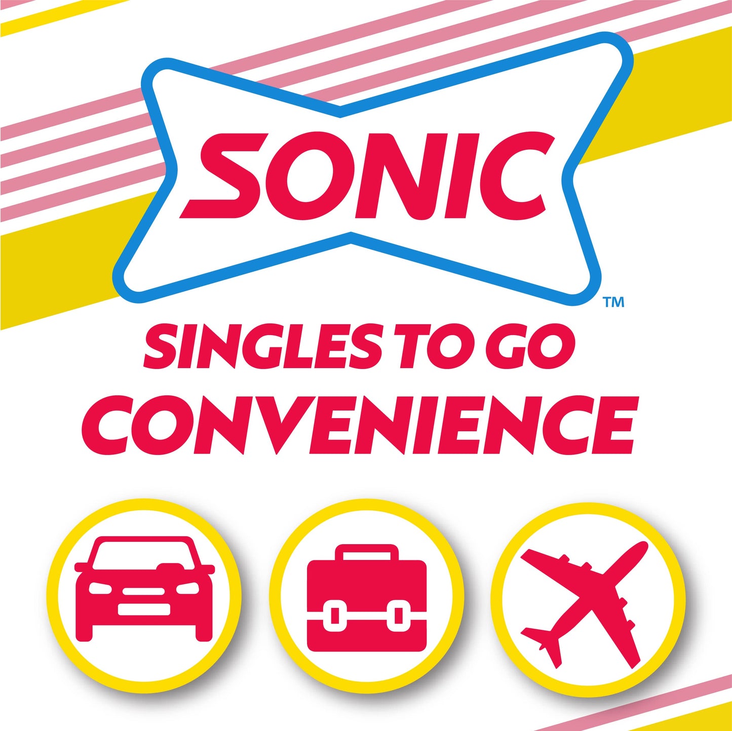 Sonic Singles to Go Powdered Drink Mix  Strawberry Lemonade  6 Sticks per Box  6 Boxes included (36 Sticks Total)