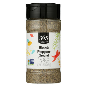 365 by Whole Foods Market, Black Pepper Ground, 1.8 Ounce