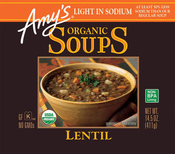 Amys Soup Lentil Gf Ls, 14.5 Oz, Pk- 12