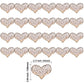 24Pcs Valentines Day Heart Cupcake Toppers Rose Gold Valentines Day Cupcake Picks Decorations for Valentine's Day Theme Wedding
