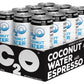 C2O Pure Coconut Water With Espresso | Plant Based | Non-Gmo | Dairy Free | Essential Electrolytes | 17.5 Fl Oz (Pack Of 12)