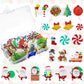 Gersoniel 150 Pieces Edible Christmas Cake Decorations Cupcake Topper Edible Christmas Wafer Stand Up Discs Birthday Cake Cupcak