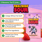 Final Boss Extremely Super Sour Candy, Natural Chewy Strawberry Gummies Made With Dried Fruit, Free Of Artificial Colors, Low Ca