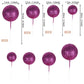 24 Pcs Glitter Ball Cake Toppers Balls Cupcake Toppers Foam Ball Shaped Cake Picks Mini Balloon Cake Insert Decoration For Weddi