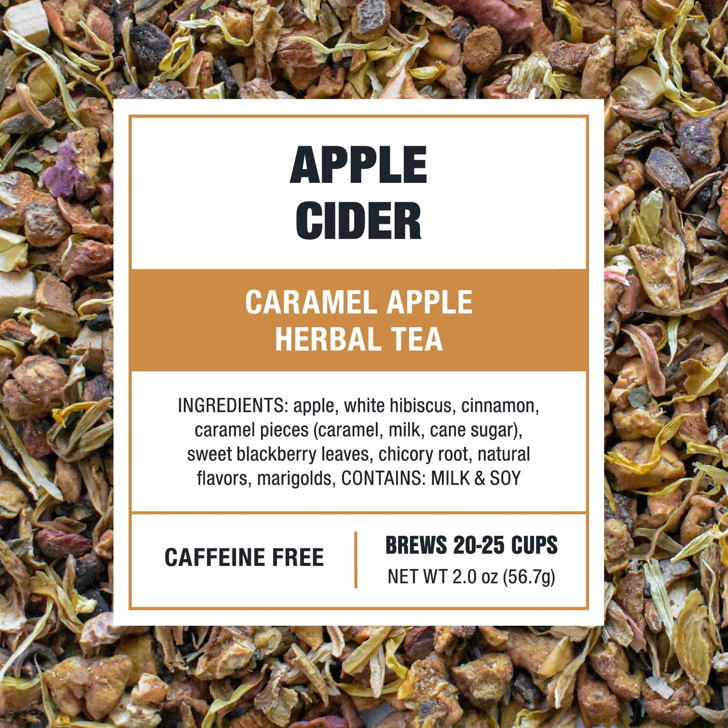 Tiesta Tea Apple Cider Herbal Tea, Non-Caffeinated, Loose Leaf, 2oz Resealable Pouch, Brew Up to 25 Cups