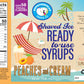 Hypothermias Shaved Ice & Snow Cone Syrup - Quart (32 Fl. Oz) - Peaches And Cream - Made With Non-Gmo 100% Pure Cane Sugar, No C