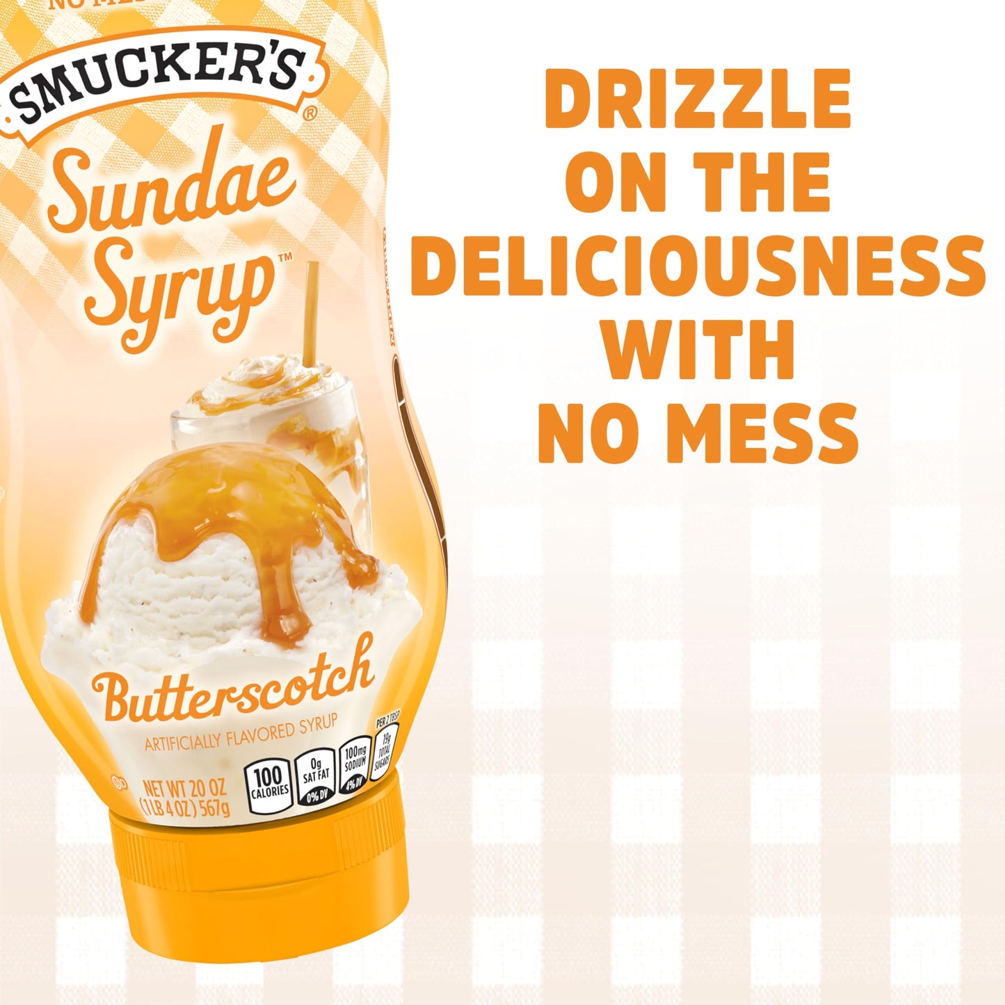 Smucker'S Sundae Syrup Butterscotch Flavored Syrup, 20 Ounces (Pack Of 12)
