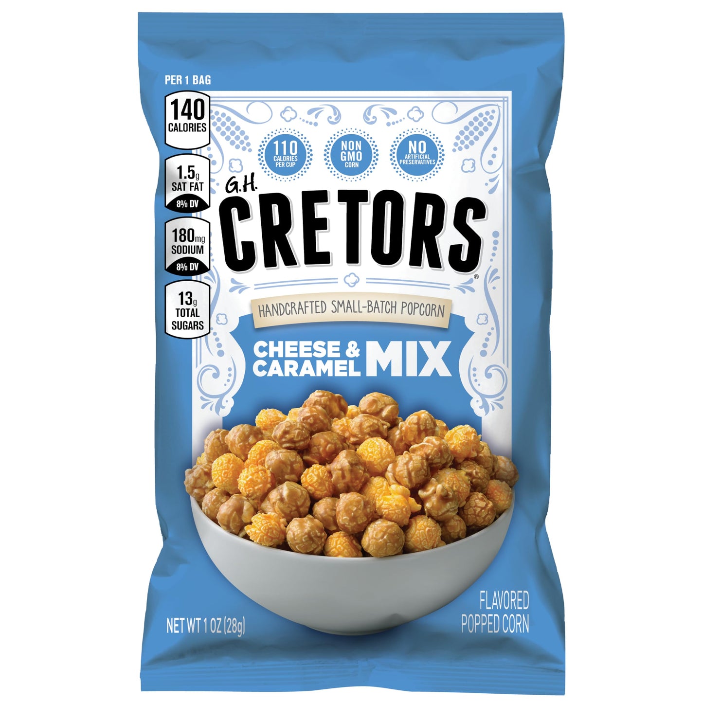 G.H. Cretors Popcorn Cheese & Caramel Mix, 1 Ounce (Pack Of 40)