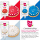Cake Mate Cookie Decorating Icing Bundle - Red, White & Blue Icing for Cakes & Cookies - 21 oz Total