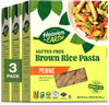 Heaven & Earth Brown Rice Gluten Free Penne, 12oz (3 Pack) | Whole Grain | Gluten Free Pasta | Amazing Texure - Tastes Like Regu