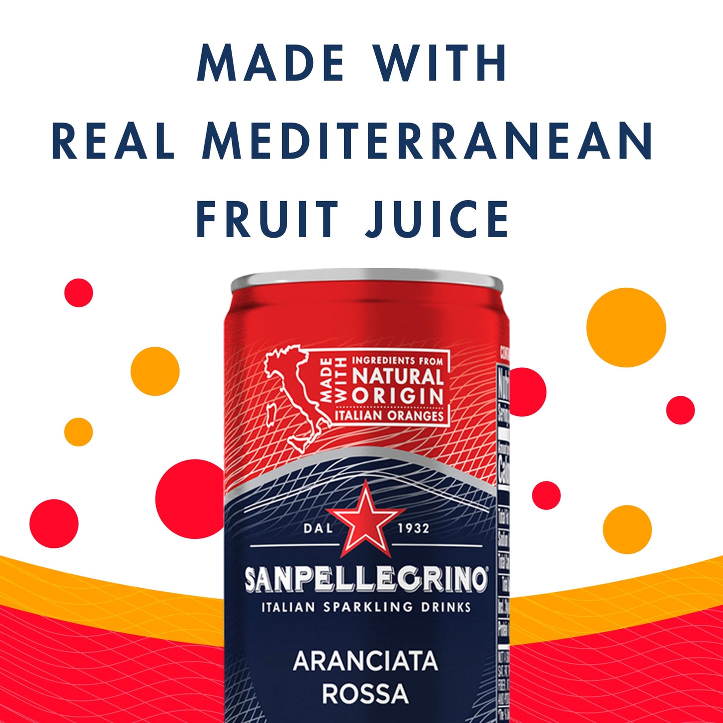 Sanpellegrino Italian Sparkling Drink Aranciata Rossa, Sparkling Orange and Blood Orange Beverage, 11.15 Fl Oz Can