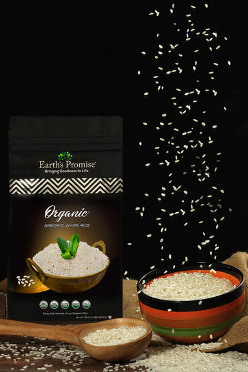 Earths Promise - Organic Arborio White Rice 32 oz (1-Pack) - Organic, Non-GMO, Gluten Free, Allergen Free, Low-Arsenic, Sustain