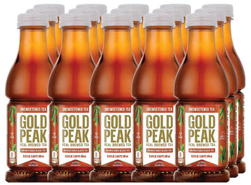 Gold Peak Unsweet Tea 16.9Oz, 15 Pack Bottles, Black Tea