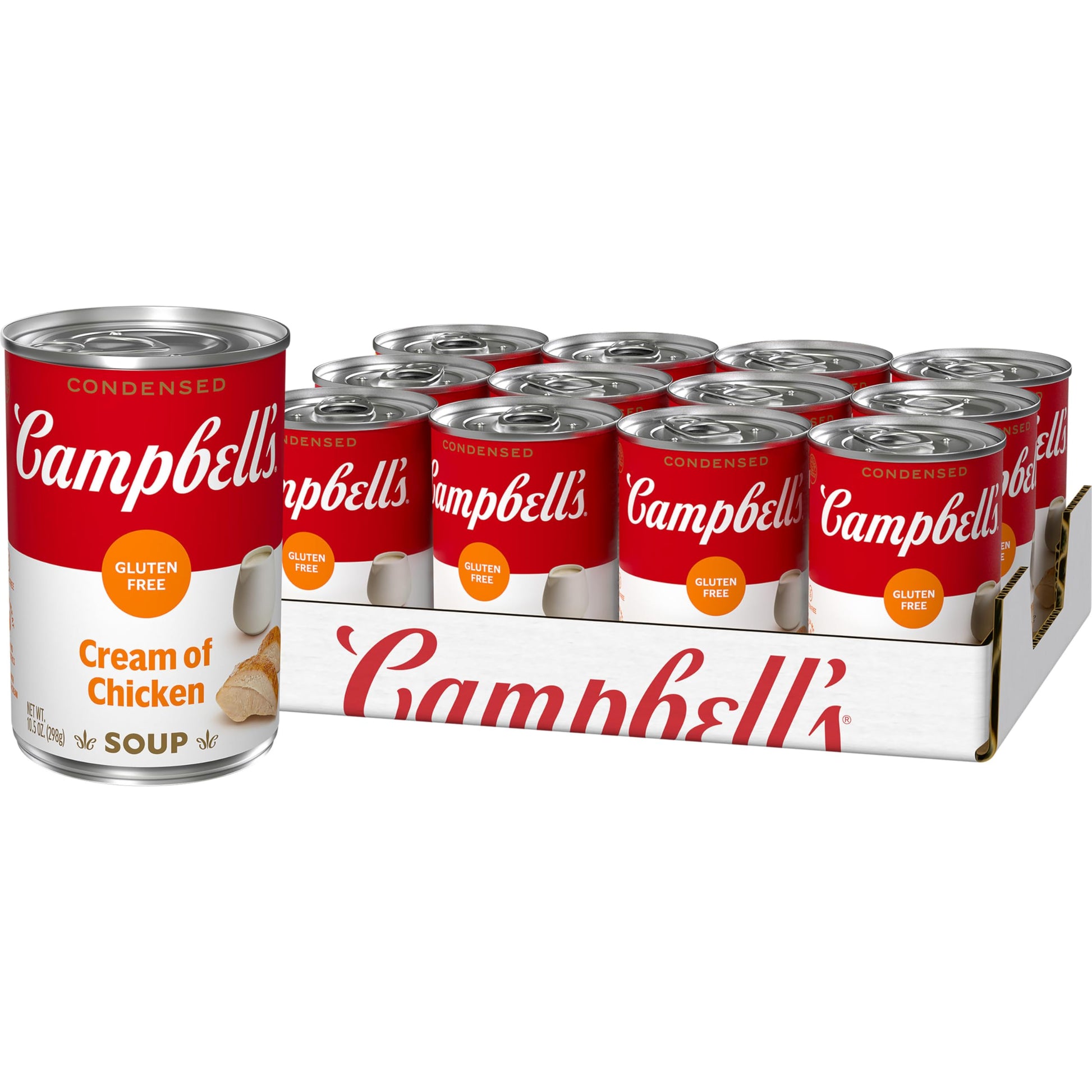 Campbell's Condensed Gluten Free Cream of Chicken Soup, 10.5 oz Can (12 Pack)