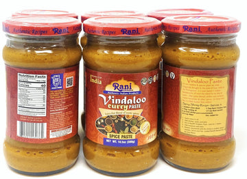 Rani Vindaloo Curry Cooking Spice Paste, Hot! 10.5Oz (300G) Glass Jar, Pack Of 5+1 Free ~ No Colors | All Natural | Non-Gmo | Ve