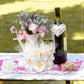 AceOrbit 50 Sets Wedding Almond Candy Favors for Guests Include Ring and Tulle Bag DIY Marzipan Souvenirs for Engagement Bridal