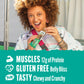Lenny & Larrys Cookie-fied Protein Bar, White Chip Macadamia, 12g Plant Protein, 9x45g, Vegan, Gluten Free, Keto Friendly