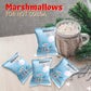 4Es Novelty 50 Packs Snowman Bits Mini Marshmallow Packets  Vanilla Flavored  14 Marshmallows in Each Bag  Bulk Individually Wrapped Christmas Marshmallows For Hot Chocolate Bar Supplies Party