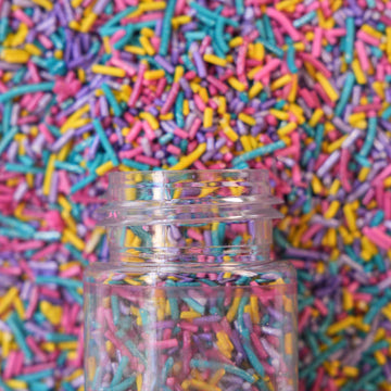 Confect Twinkle Toppings Rainbow Sprinkles - Custom Blend Multicolor Jimmies - Edible Toppings For Cake, Cupcake & Dessert Decor
