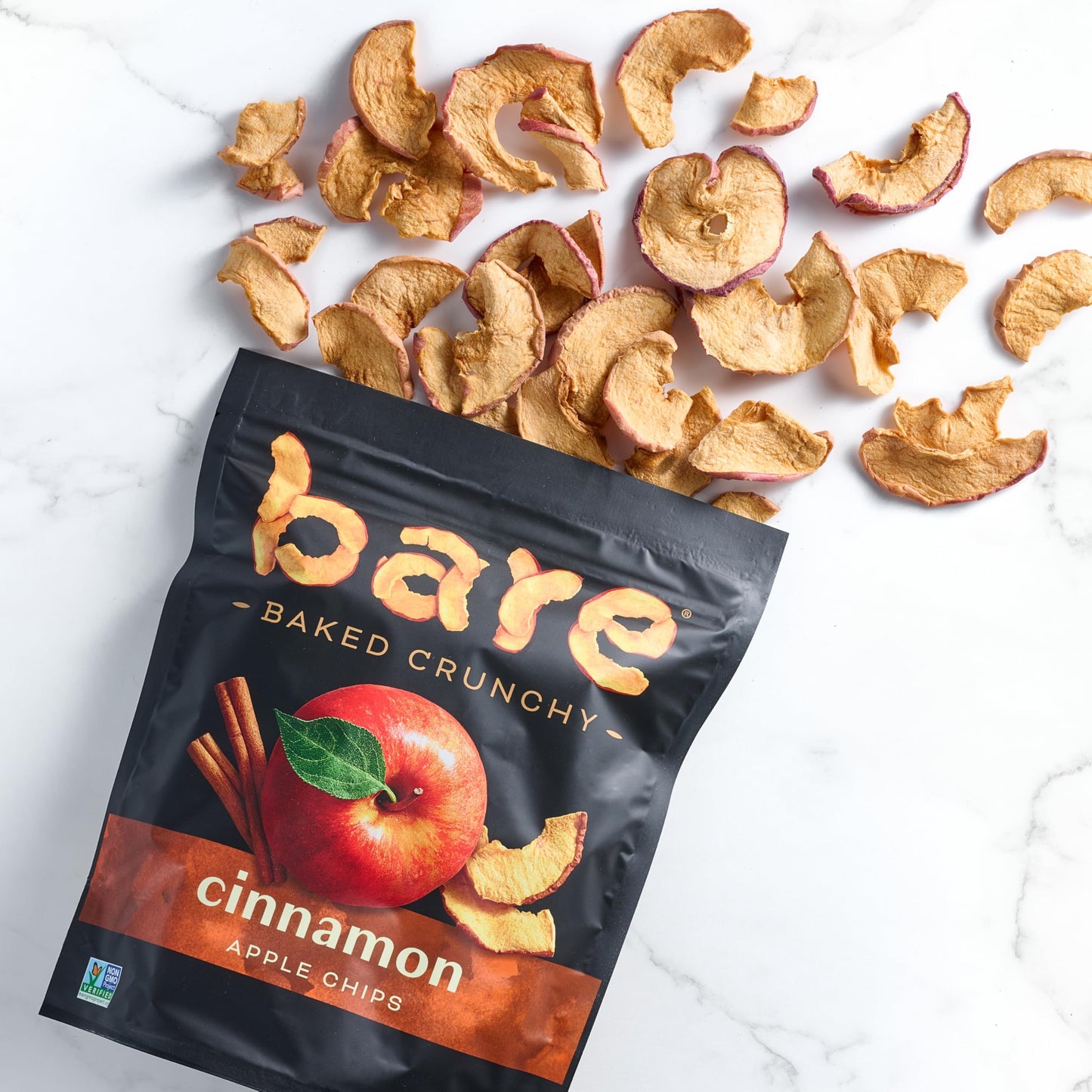 Bare Baked Crunchy, Apples Fuji & Reds And Cinnamon Variety Pack, 0.53 Ounce (Pack Of 16)