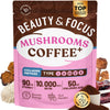 Venture Pal Mushroom Coffee - Collagen & Biotin Beauty Blend with Folate, Vitamin C, Lions Mane & Chaga - 30 Servings