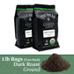 The Bean Organic Coffee Company Il Espresso, Classic Dark Roast, Ground Coffee, 16-Ounce Bags (Pack Of 2), Café Molido Tostado Orgánico