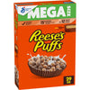 REESES PUFFS Chocolatey Peanut Butter Cereal, Kids Breakfast Cereal, Mega Size, 29 oz