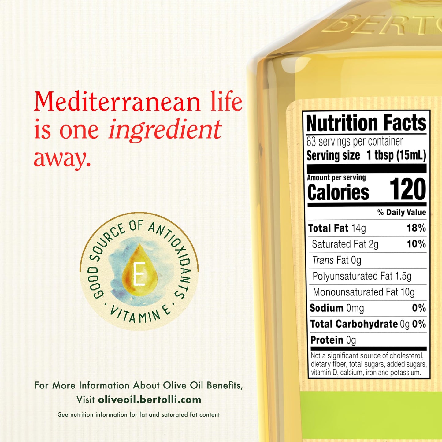 Bertolli Olive Oil, Extra Light Taste, 32 Fl Oz